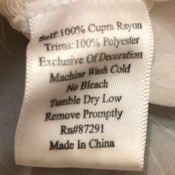 Johnny Was white sheer embroidered blouse button dream catcher dandelion feather - Picture 5 of 10